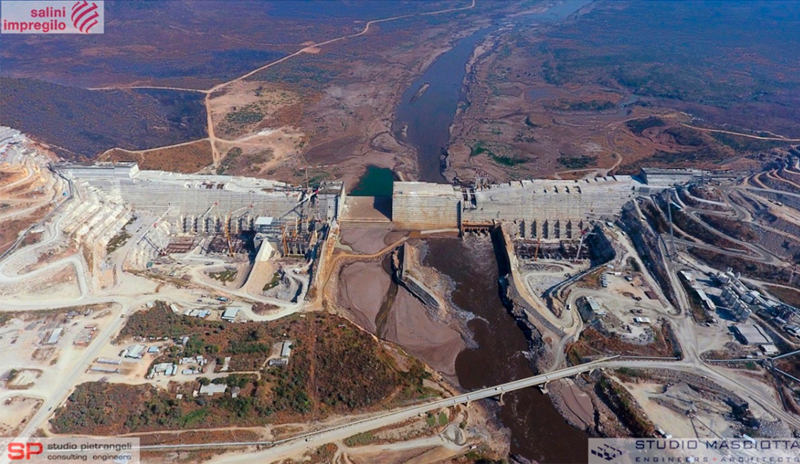 <h5>GERD Dam under construction</h5>