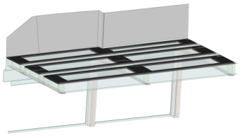 Figure 1 – SpaceClaim geometry relative to a part of the structures of a yacht 30-meter length