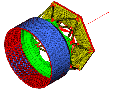 Payload Interface Composite Strut Frequency Tuning
