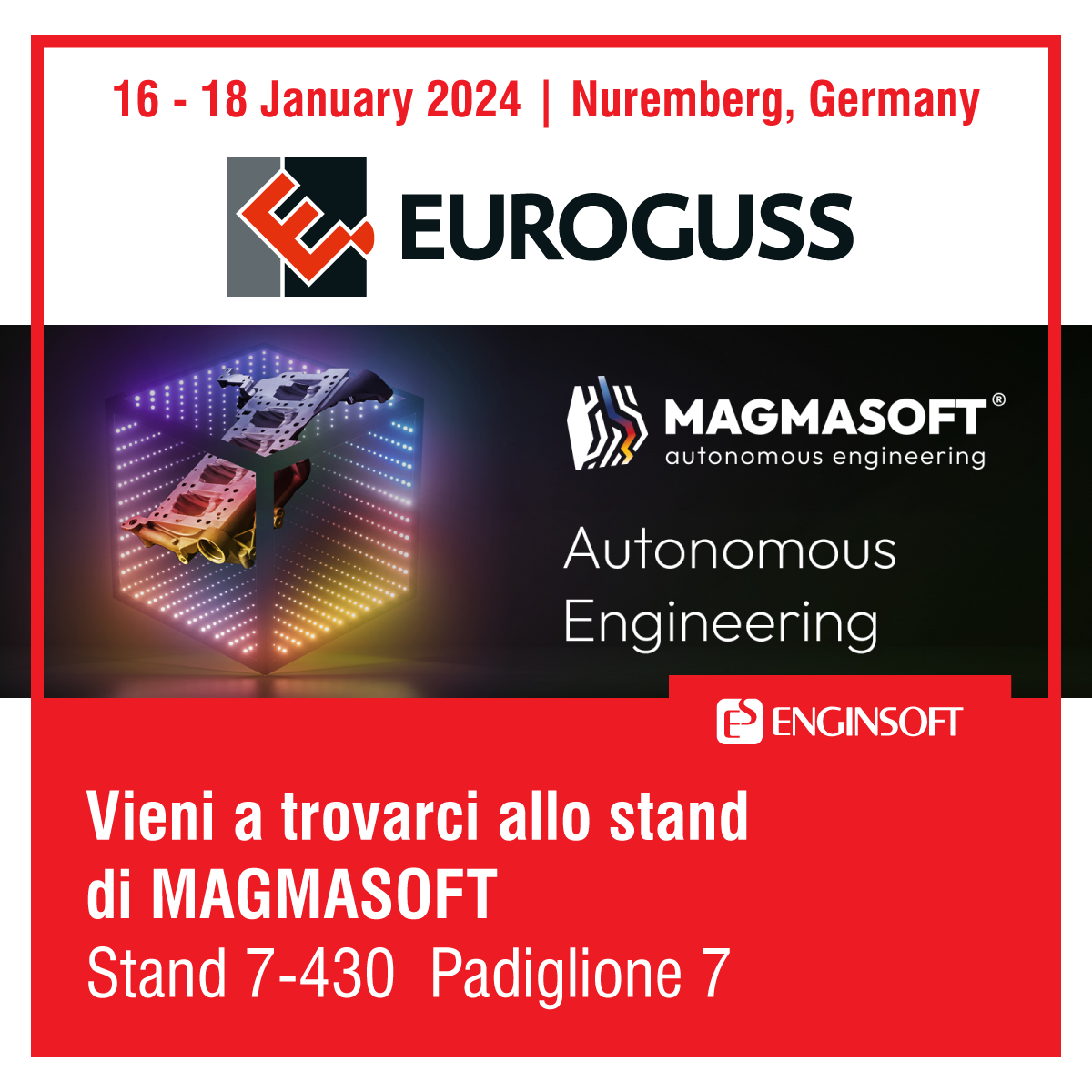 MAGMASOFT ed EnginSoft a EUROGUSS 2024