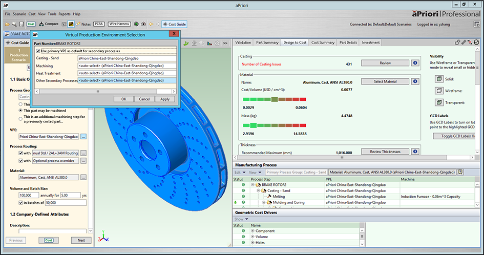 aPriori - the leading Manufacturing Insights Platform